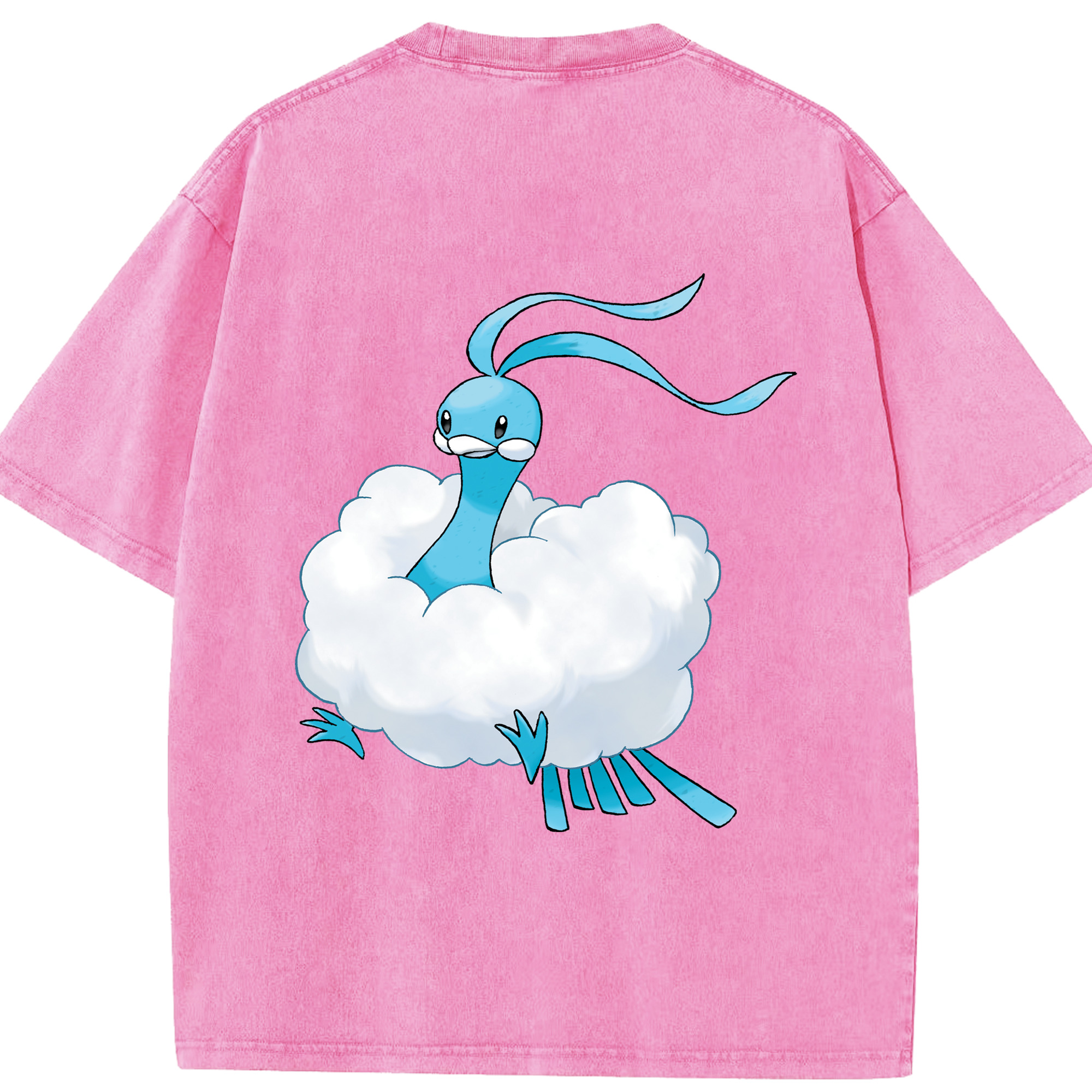 （画像用） ポケットモンスター Pokémon 綿100% ヴィンテージ風 半袖Tシャツ（背面プリント）